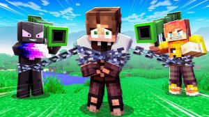 ✅Топ Спидранер + Две Обезьяны с Оружием и ЦЕПЬЮ Проходят Майнкрафт