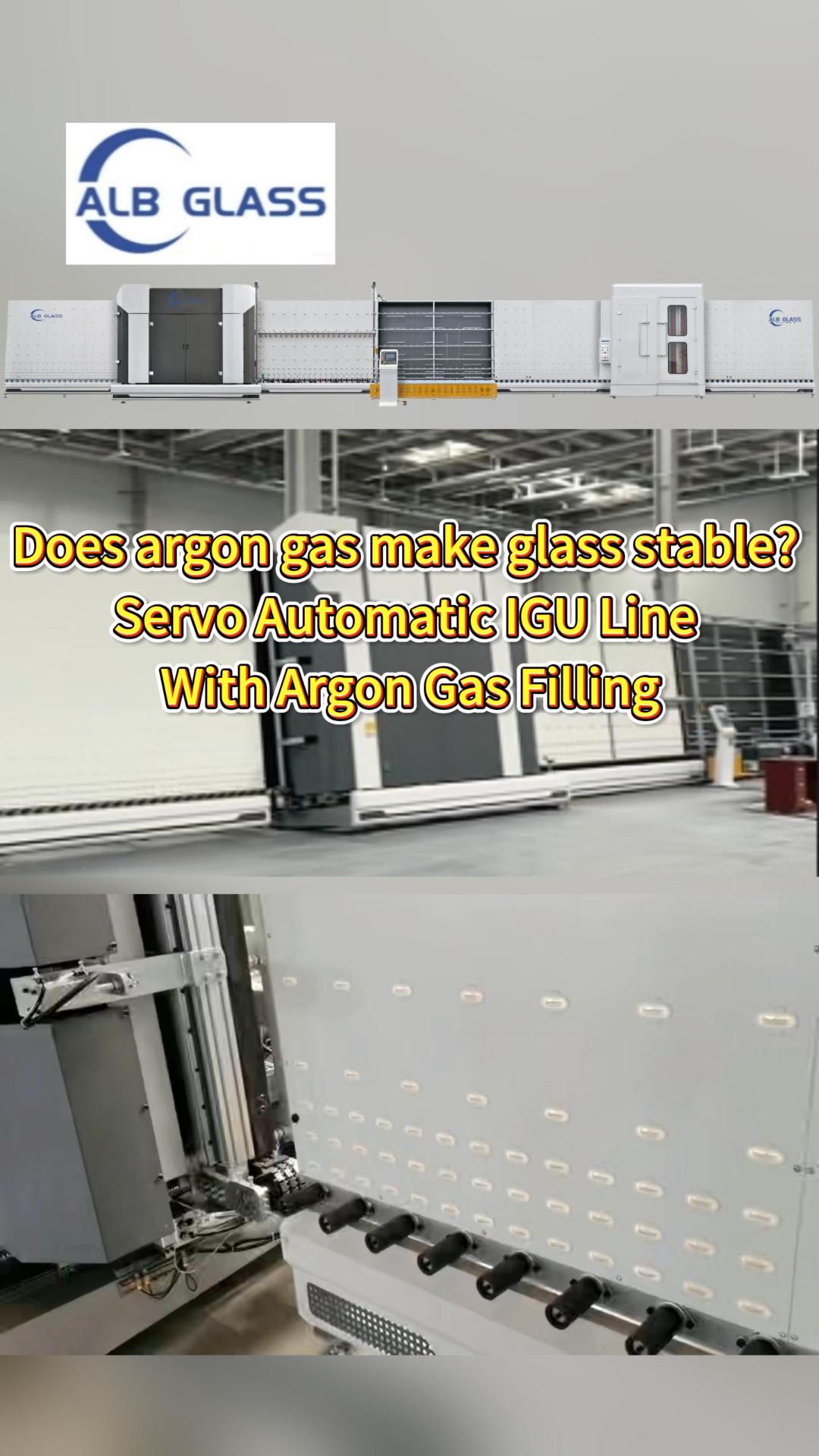 Стойкость стекла к аргону. Автоматическая линия Servo с заполнением аргоном.