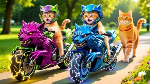 Кошка-мама подстригла шерсть на ферме и сшила тигриную шапочку для котят у себя дома.