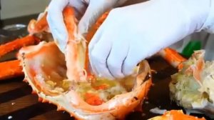 Мукбанг целый тушеный краб Еда на камеру