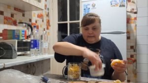 готовлю полезный завтрак приятного аппетита