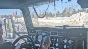 Кенворт - Т660.  Рейс Сыктывкар- Волжск. Перевозка ЩЕПЫ на крыше