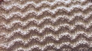 〰️〰️КРАСИВЫЙ УЗОР СПИЦАМИ - ВОЛНЫ💟