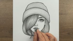 Как шаг за шагом нарисовать красивую девушку — простой портрет карандашом