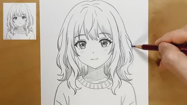 Простой урок рисования аниме-девушки: как рисовать для начинающих