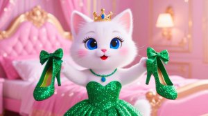 Милый котенок впервые пробует макияж и открывает для себя красочное конфетное королевство!