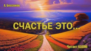 🎧 СЧАСТЬЕ - Александр Бессонов // читает KADMI