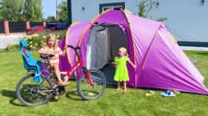 Софунья Шалунья - София и Ника 24 часа в палатке.