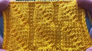 🧶ОРИГИНАЛЬНЫЙ КРАСИВЫЙ УЗОР СПИЦАМИ💚