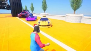 СМОЖЕТ ЛИ МОНСТР-ТРАК ПРОЕХАТЬ ПО СТУПЕНЬКАМ ПЕРЕВЕРНУТОЙ ЛЕСТНИЦЫ В ГТА 5 ? - ЭКСПЕРИМЕНТ В GTA 5