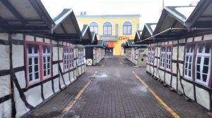 Торговые ряды до открытия в Одинцово