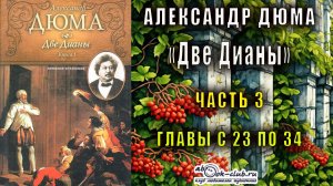 Александр Дюма "Две Дианы" часть 3 главы с 23 по 34
