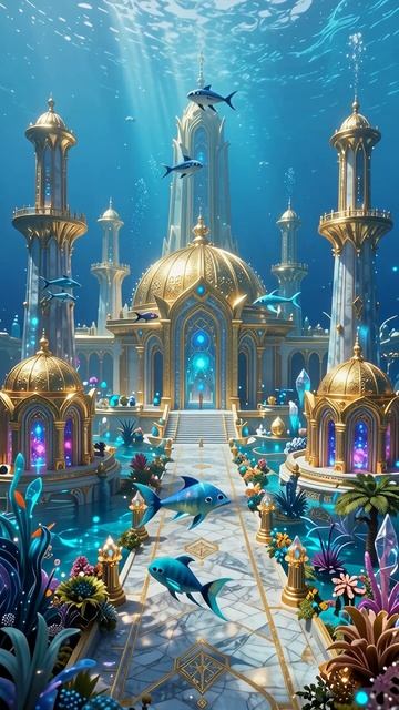 Подводное царство: волшебство и красота #подводныймир #фэнтези #арт