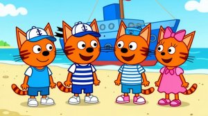 😺ТРИ КОТА: МОРСКОЕ ПРИКЛЮЧЕНИЕ | Развивающие мультфильмы для детей