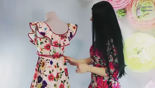 Сарафан на запах с юбкой солнце сшить своими руками часть 2