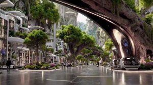 Город будущего в лесу