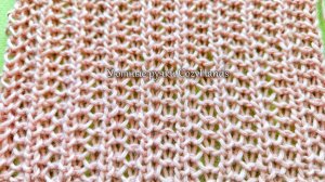 Простой рельефный узор для вязания свитера, шапки ⭐️ Схема