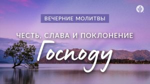 ЧЕСТЬ, СЛАВА И ПОКЛОНЕНИЕ ГОСПОДУ | Вечерние размышления