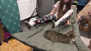 Распаковка новой раскладушки