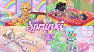 Комната мечты из желе от SPRUNKI 🍮🌈 Всё в желе! РЕАКЦИЯ
