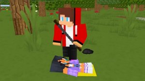 Мы превратились в одно целое в Майнкрафте, анимация