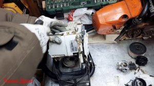 Stihl MS 462 замена поршневой/Почти новая бензопила , а уже сломали.