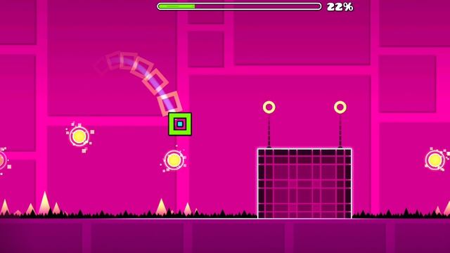 Я играю в геометри дэш