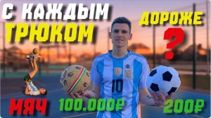 С каждым трюком мяч становится дороже