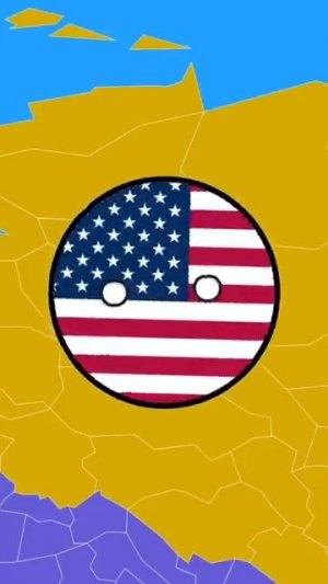 что если Россия и Америка поменялись местами #countryballs #memes #анимация
