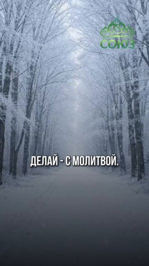 Делай всё с молитвой - воскресное утро