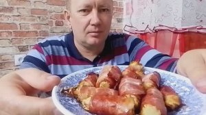 ГРИБЫ ЭНОКИ С БЕКОНОМ В АЭРОГРИЛЕ