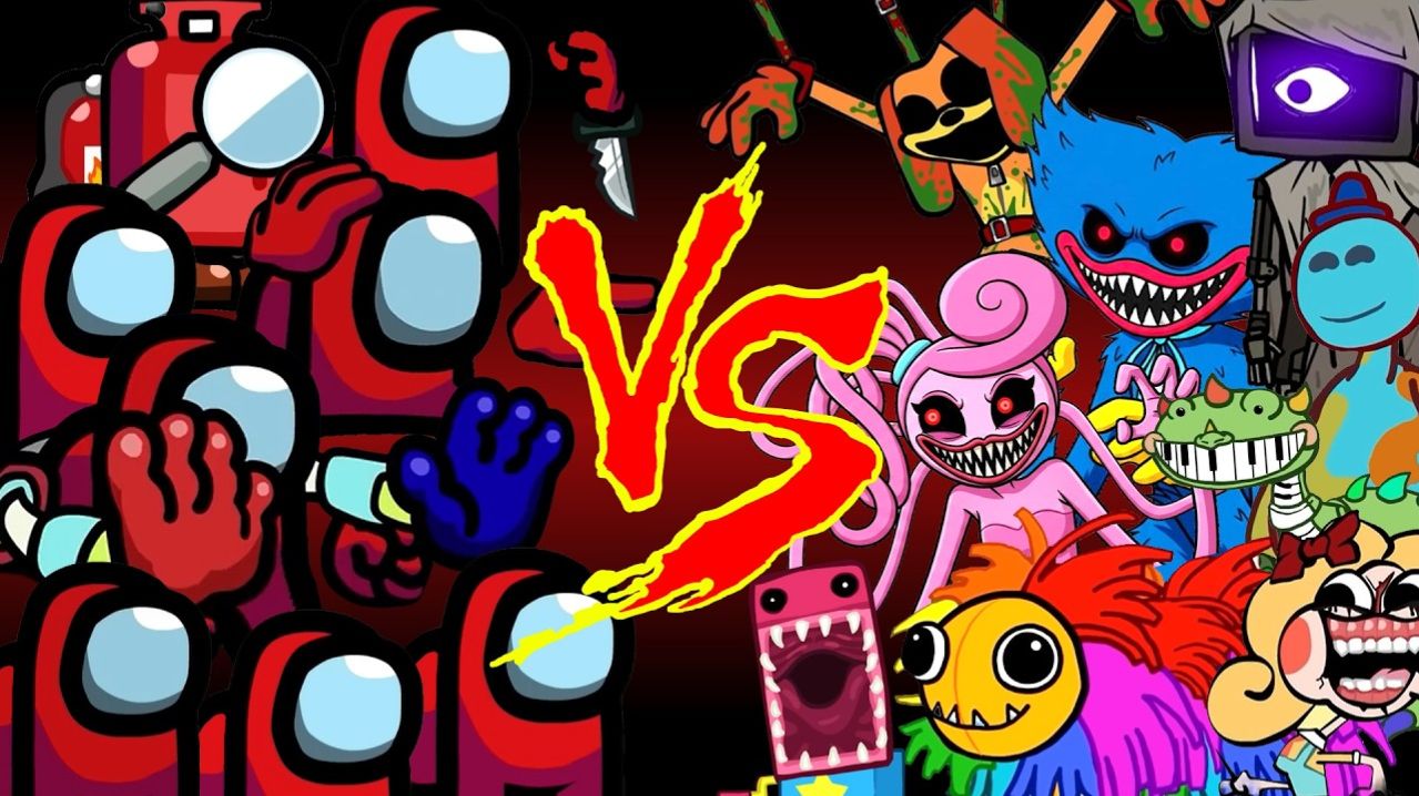 Амонгус Против Всех Персонажей Poppy Playtime 1-5