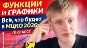 Функции и графики | Всё, что будет в МЦКО 2026 8 класс | Свойства прямолинейной и квадратной функций