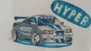 Как нарисовать Nissan Skyline R34  из форсажа? Мастер класс