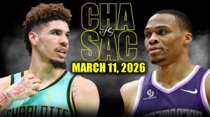 12.03.2026 | ОБЗОР МАТЧА | Сакраменто Кингз - Шарлотт Хорнетс | Highlights