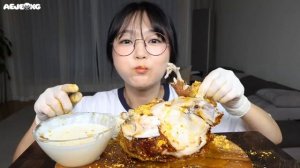 Мукбанг целая курица Еда на камеру