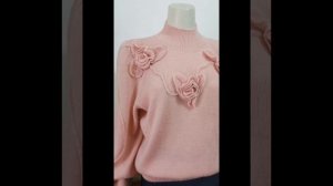 Свитер с розами