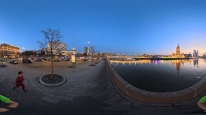 Бег с работы домой с Таней 12.03.2026 (видео 360)