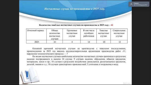 Запись Семинар по охране труда