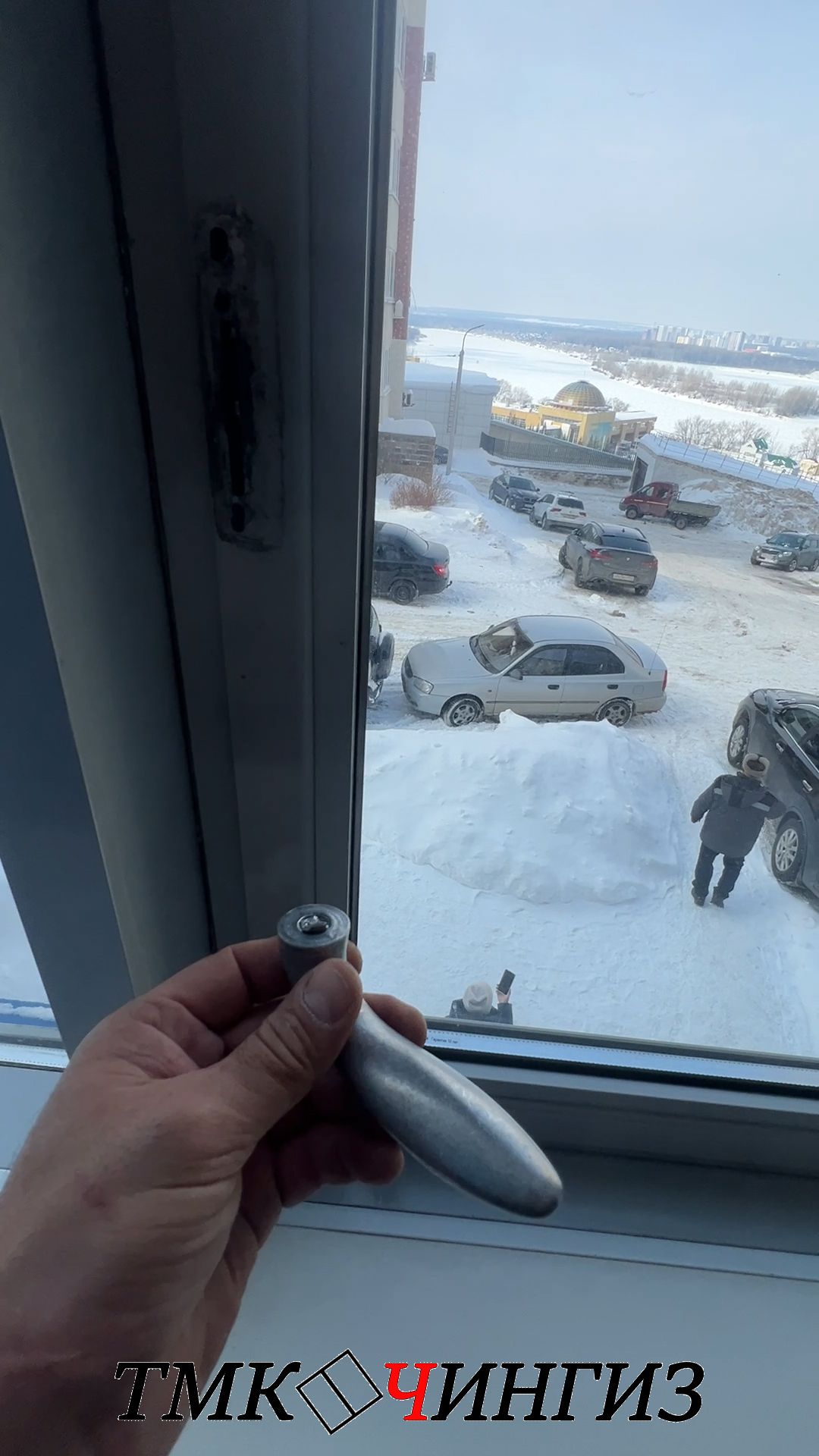 Замена ручки на алюминиевом окне