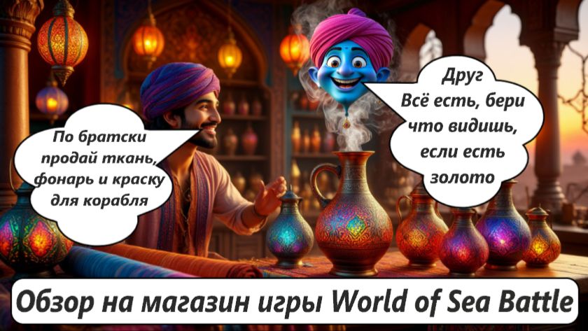 World of Sea Battle Обзор на магазин игры... Какие лоты выгодно брать, а какие нет, скидки и прочее.