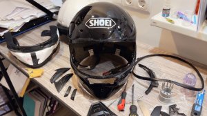 Как разобрать шлем Shoei RYD