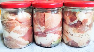 Домашняя тушёнка из свинины в автоклаве🥩