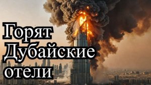 Горят Дубайские отели. Обвал недвижимости в Дубае на фоне войны с Ираном.