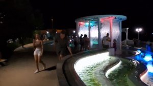 Кабардинка.Каскадные водопады на набережной, очень красиво