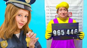 Настя и папа в полицейской погоне