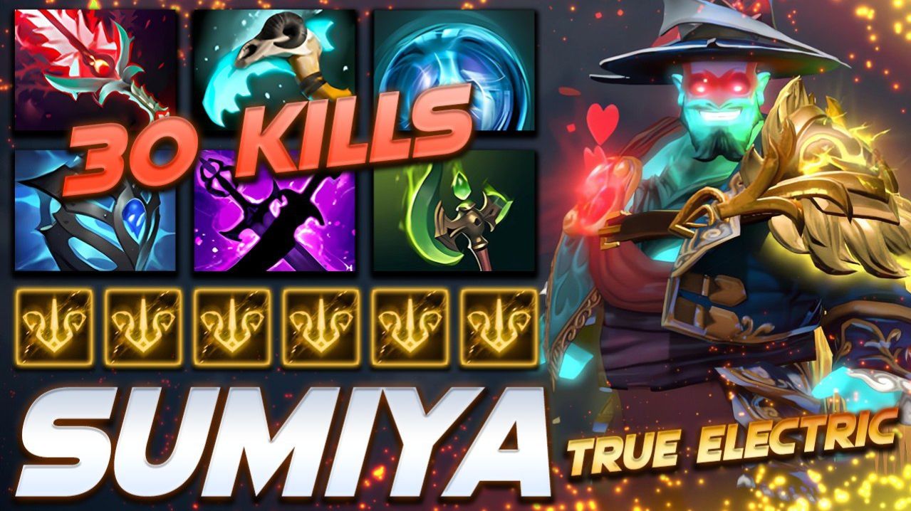 SumiYa Storm Spirit 30 Frags True Electric — профессиональный геймплей в Dota 2 [Смотри и учись]
