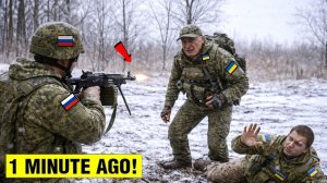 Последние мгновения украинского солдата на поле боя…