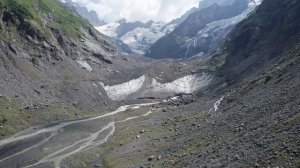 Ледник Аманауз с квадрокоптера