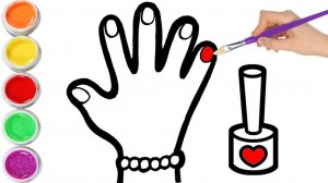 Как нарисовать РУКУ поэтапно для детей/Уроки рисования